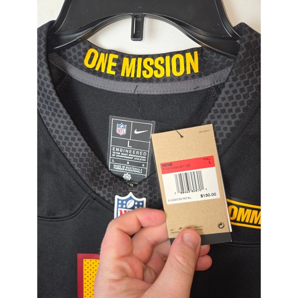 Nike NFL Washington Commanders Jayden Daniels Black Camo Jersey Mens Size L - Picture 3 of 7